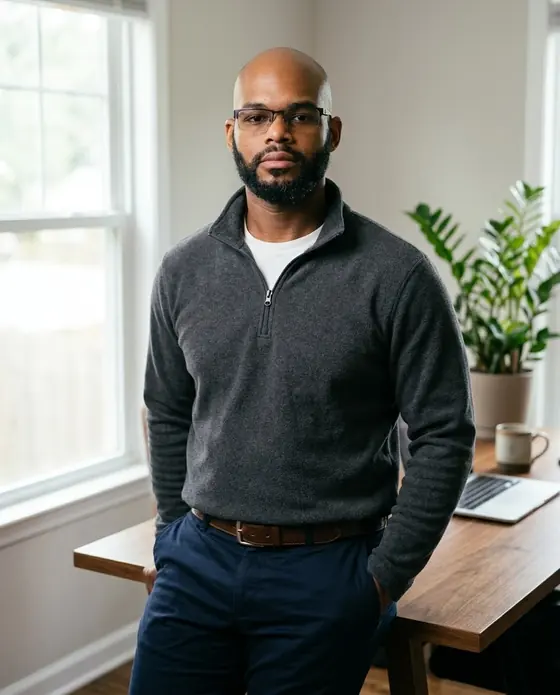 David Blow in his office